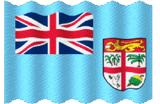 Banderas Oceanía Fiyi Ondulación 