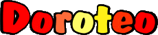 Prénoms MASCULIN - Espagne D Doroteo 