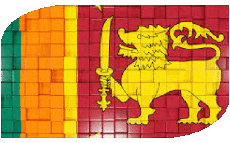 Fahnen Asien Sri Lanka Rechteck 