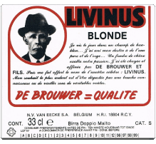 Boissons Bières Belgique Livinus-Blonde 