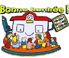 Messages French Bonne Rentrée Transparent Background 07 