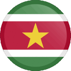 Flags America Suriname Round 