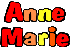 First Names FEMININE - France A Composed Anne Marie 