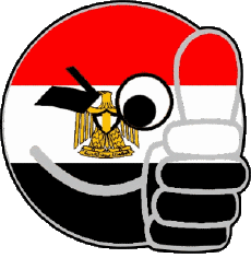 Flags Africa Egypt Smiley - OK 