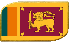 Banderas Asia Sri Lanka Rectángulo 