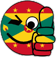 Flags America Grenada islands Smiley - OK 