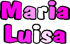 Prénoms FEMININ - Italie M Composé Maria Luisa 