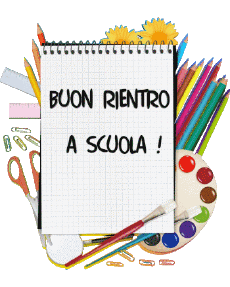 Messages Italian Buon Rientro a Scuola Transparent Background 001 