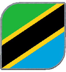 Flags Africa Tanzania Square 