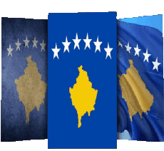 Drapeaux Europe Kosovo Forme 