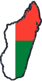 Bandiere Africa Madagascar Carta Geografica 
