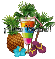 Mensajes Español Felices Vacaciones Fondo transparente 16 
