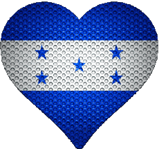 Flags America Honduras Heart 