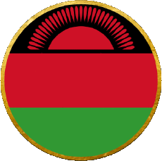 Fahnen Afrika Malawi Runde 
