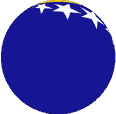Drapeaux Europe Bosnie Herzegovine Sphere - Cube 