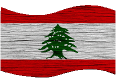 Flags Asia Lebanon Rectangle 