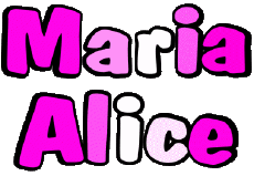 Vorname WEIBLICH - Italien M Zusammengesetzter Maria Alice 