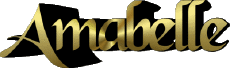 First Names FEMININE - UK - USA - IRL - AUS - NZ A Amabelle 