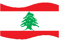 Flags Asia Lebanon Rectangle 