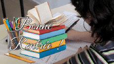 Messages French Bonne Rentrée Animated Background 005 