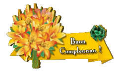 Messages Italian Buon Compleanno Floreale Transparent Background 008 