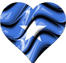 Bandiere Africa Somalia Cuore 