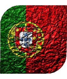 Flags Europe Portugal Square 