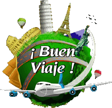 Messages Spanish Buen Viaje Transparent Background 04 