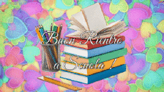 Messages Italian Buon Rientro a Scuola Animated Background 007 