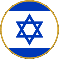 Bandiere Asia Israele Tondo 