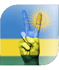 Banderas África Ruanda Plaza 