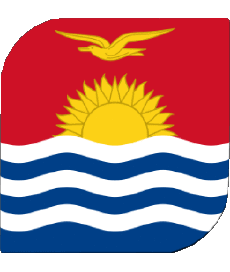 Flags Oceania Kiribati Square 
