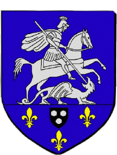 Blasone-Bandiere Francia Dipartimenti - Città 94 VILLENEUVE SAINT GEORGES 