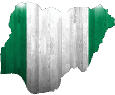 Flags Africa Nigeria Map 