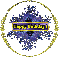 Messages Anglais Happy Birthday Floral 31 