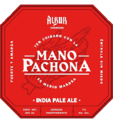 Mano pachona-Bebidas Cervezas Mexico Albur 