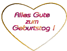 Messages German Alles Gute zum Geburtstag Herz 001 