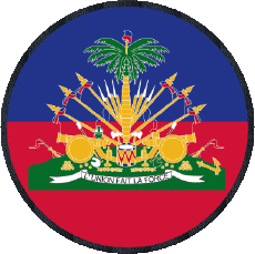 Banderas América Haití Rond 