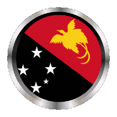 Banderas Oceanía Papúa Nueva Guinea Ronda - Anillos 