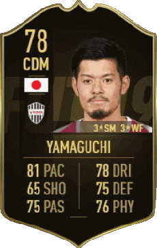 Multi Média Jeux Vidéo F I F A - Joueurs Cartes Japon Hotaru Yamaguchi 