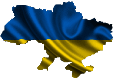 Drapeaux Europe Ukraine Carte 