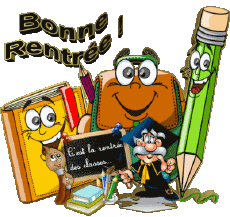 Mensajes Francés Bonne Rentrée Fondo transparente 05 