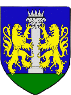 Blasone-Bandiere Francia Dipartimenti - Città 20 AJACCIO Blasone