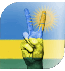 Fahnen Afrika Ruanda Platz 