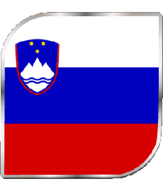 Drapeaux Europe Slovénie Carré 