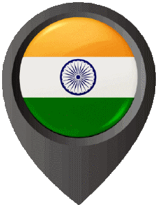 Bandiere Asia India Perno di posizione 