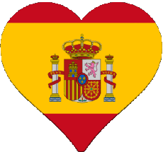 Banderas Europa España Corazón 