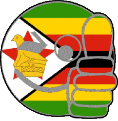 Banderas África Zimbabue Smiley - OK 