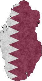 Banderas Asia Katar Mapa 