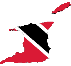 Banderas América Trinidad y Tobago Mapa 